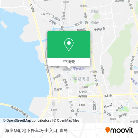 海岸华府地下停车场-出入口地图