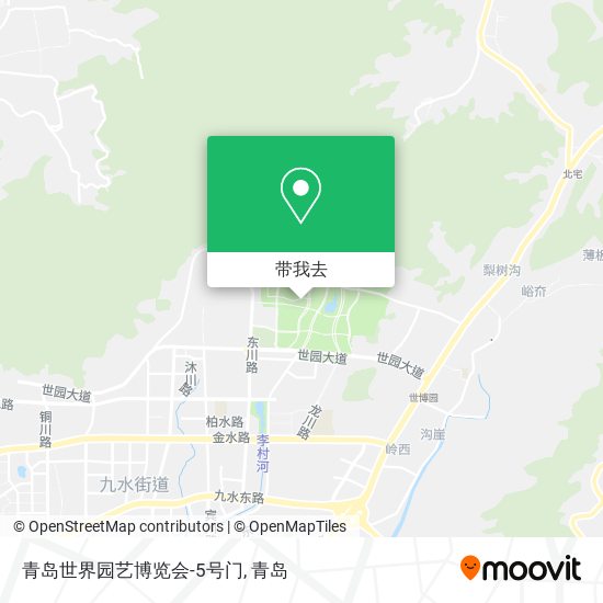 青岛世界园艺博览会-5号门地图