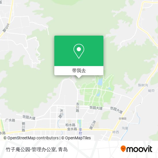 竹子庵公园-管理办公室地图