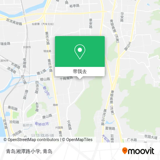 青岛湘潭路小学地图