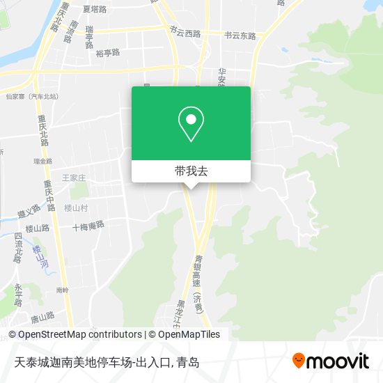 天泰城迦南美地停车场-出入口地图