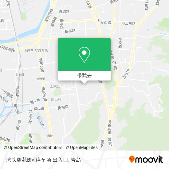 湾头馨苑B区停车场-出入口地图