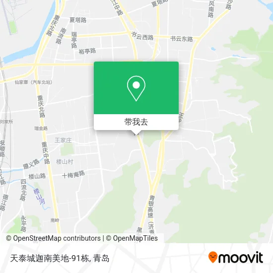 天泰城迦南美地-91栋地图