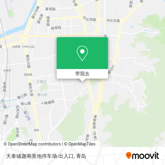 天泰城迦南美地停车场-出入口地图