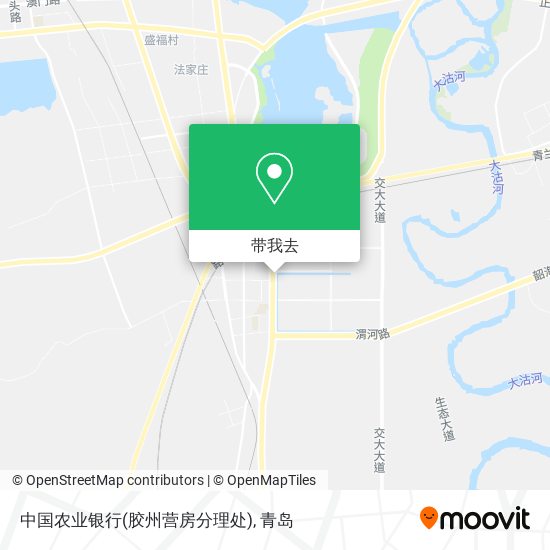 中国农业银行(胶州营房分理处)地图