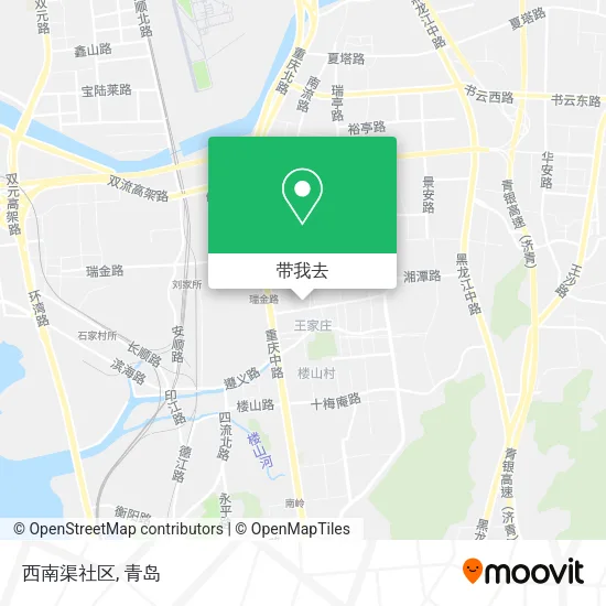 西南渠社区地图