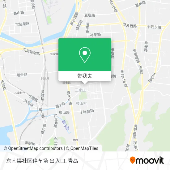 东南渠社区停车场-出入口地图