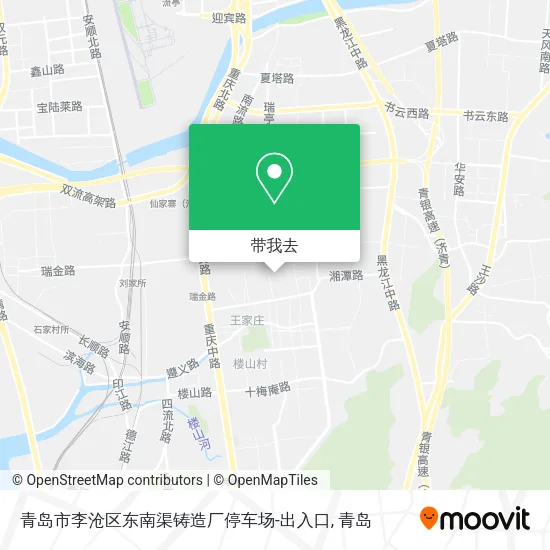 青岛市李沧区东南渠铸造厂停车场-出入口地图