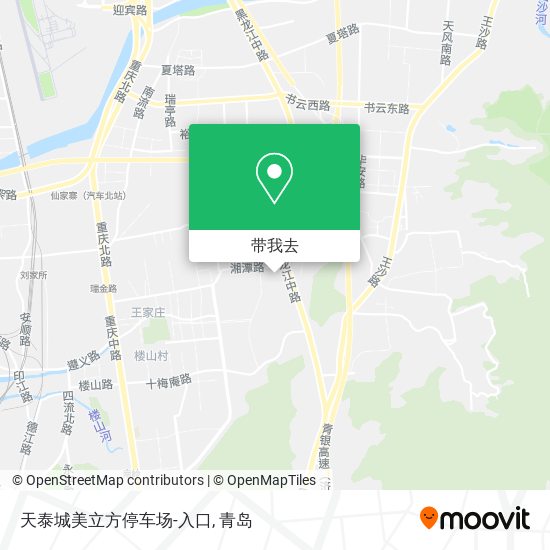 天泰城美立方停车场-入口地图