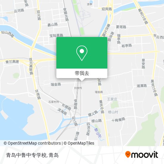 青岛中鲁中专学校地图