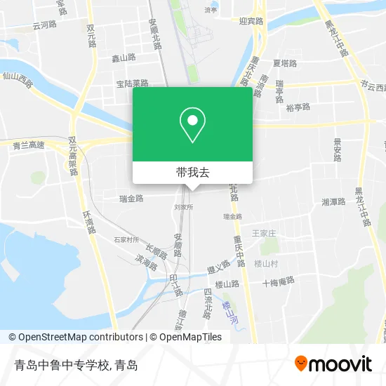 青岛中鲁中专学校地图