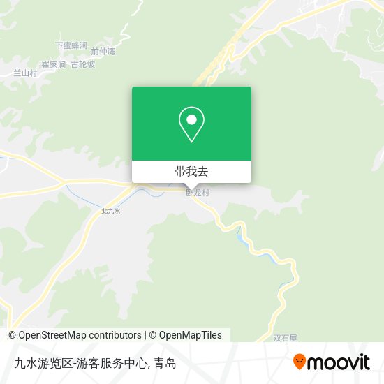 九水游览区-游客服务中心地图