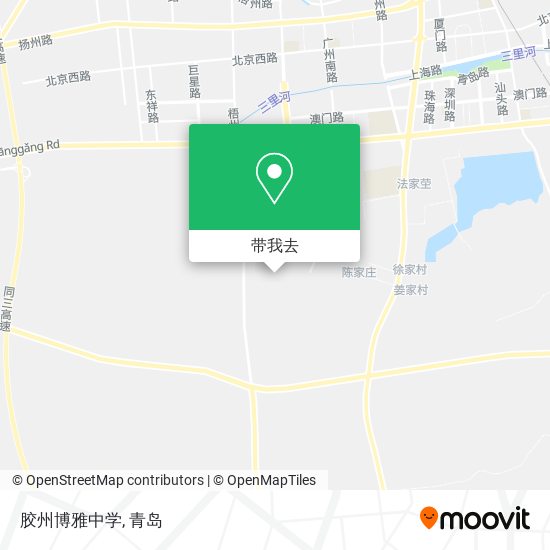 胶州博雅中学地图