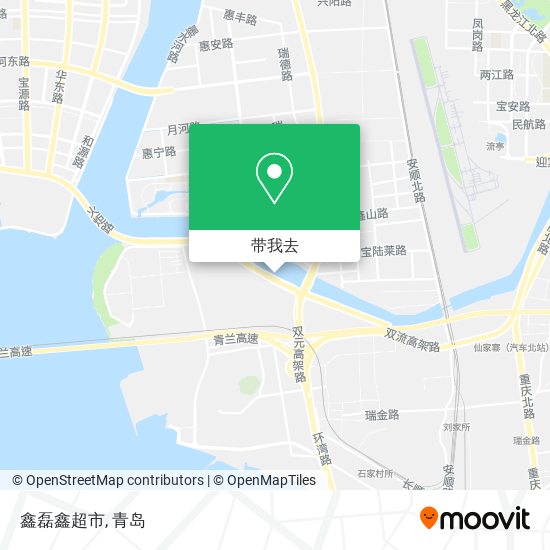 鑫磊鑫超市地图