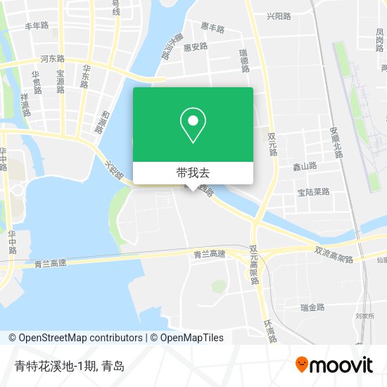 青特花溪地-1期地图