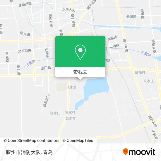 胶州市消防大队地图