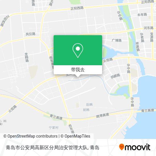 青岛市公安局高新区分局治安管理大队地图
