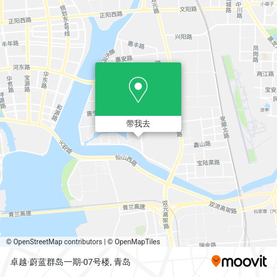 卓越·蔚蓝群岛一期-07号楼地图