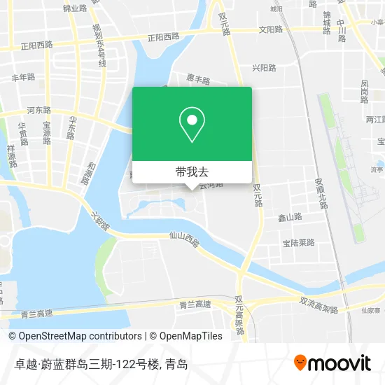卓越·蔚蓝群岛三期-122号楼地图