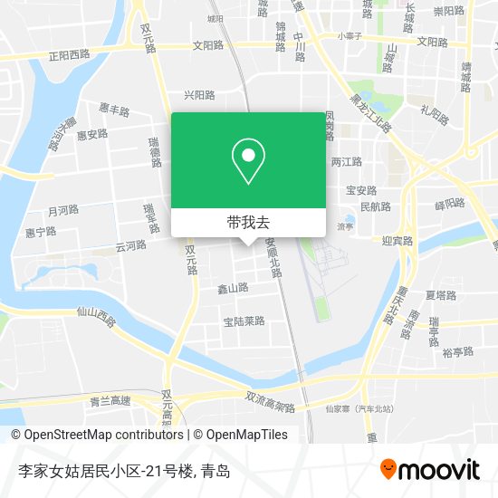 李家女姑居民小区-21号楼地图