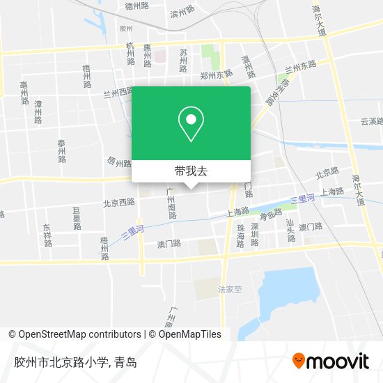 胶州市北京路小学地图