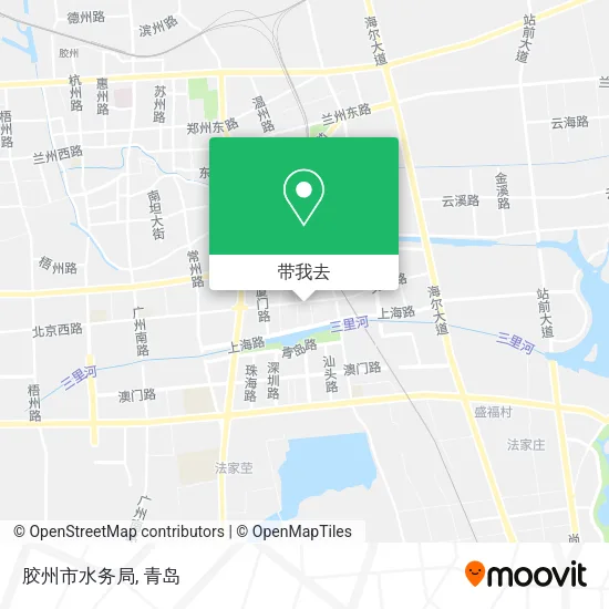 胶州市水务局地图