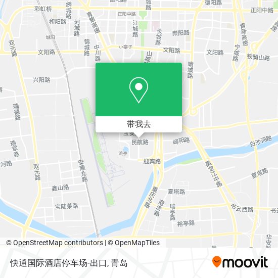 快通国际酒店停车场-出口地图