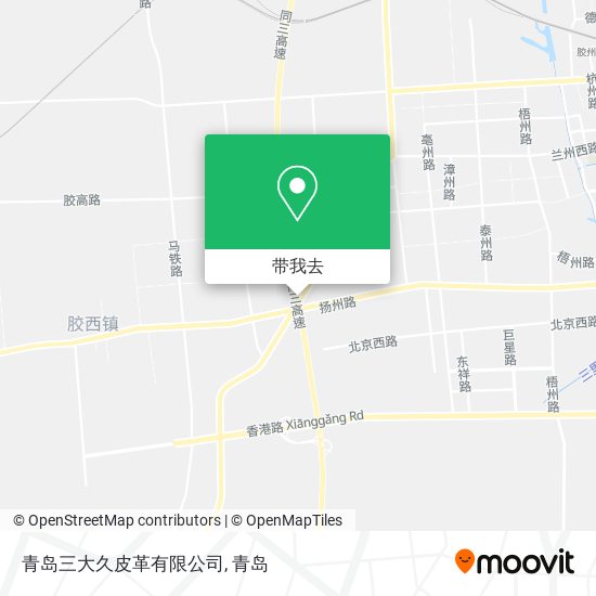 青岛三大久皮革有限公司地图