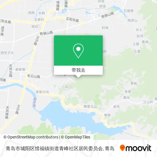 青岛市城阳区惜福镇街道青峰社区居民委员会地图