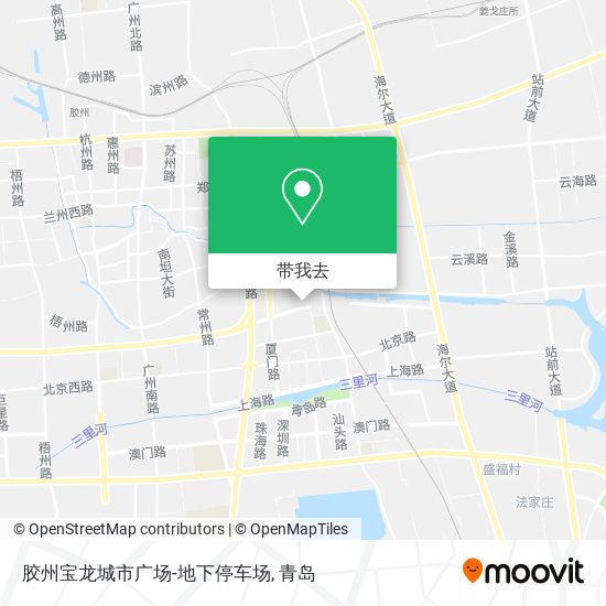 胶州宝龙城市广场-地下停车场地图