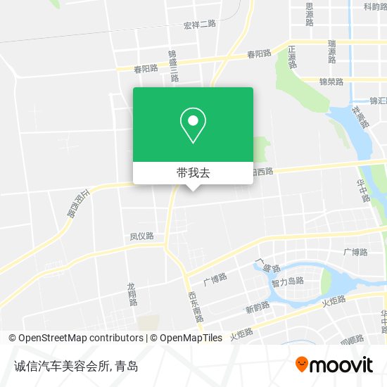 诚信汽车美容会所地图