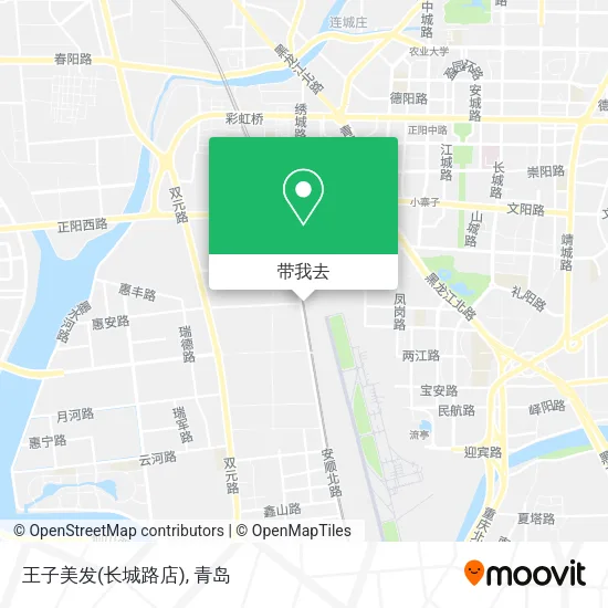 王子美发(长城路店)地图