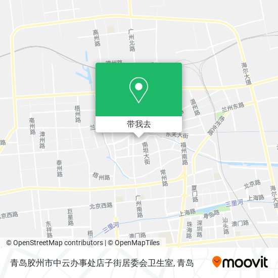 青岛胶州市中云办事处店子街居委会卫生室地图