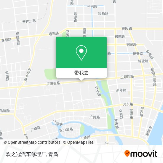 欢之冠汽车修理厂地图