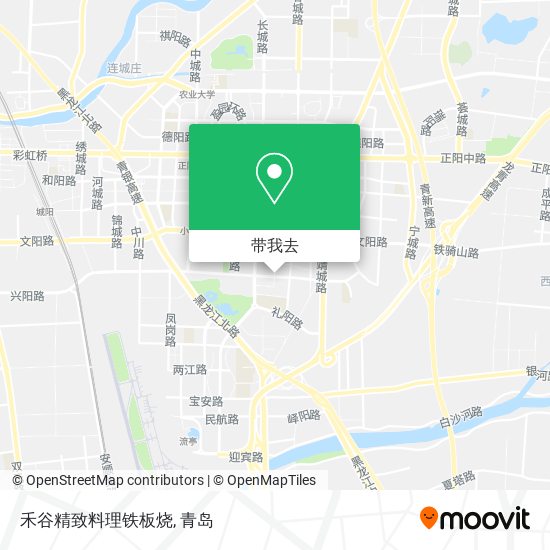 禾谷精致料理铁板烧地图