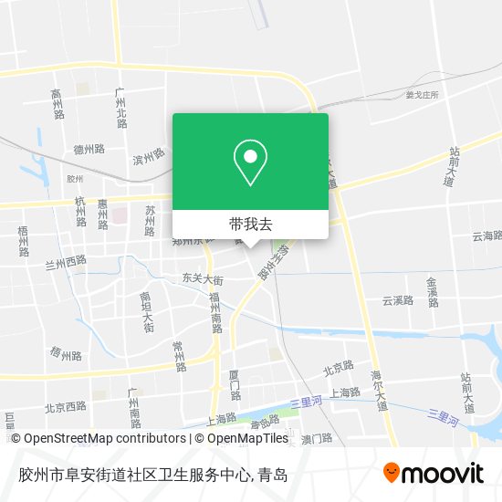 胶州市阜安街道社区卫生服务中心地图