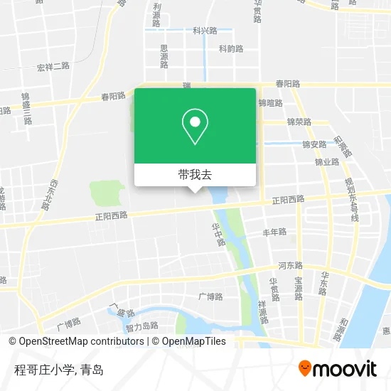 程哥庄小学地图