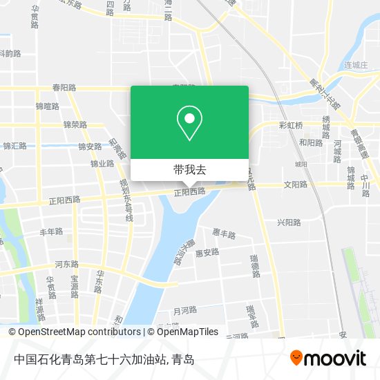 中国石化青岛第七十六加油站地图