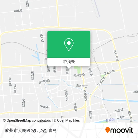 胶州市人民医院(北院)地图