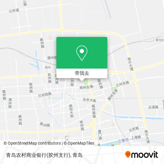 青岛农村商业银行(胶州支行)地图