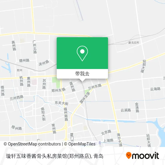 璇轩五味香酱骨头私房菜馆(郑州路店)地图