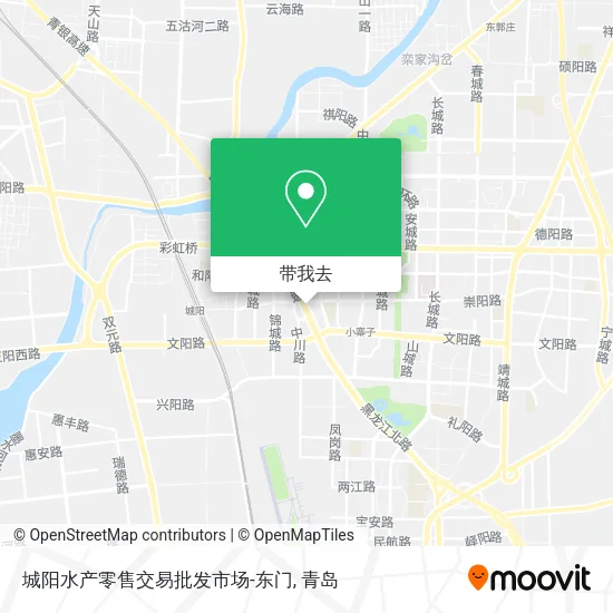 城阳水产零售交易批发市场-东门地图