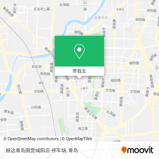 丽达青岛国货城阳店-停车场地图