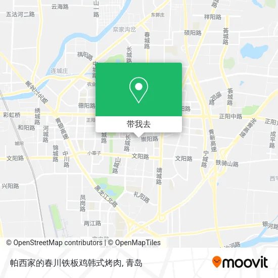 帕西家的春川铁板鸡韩式烤肉地图