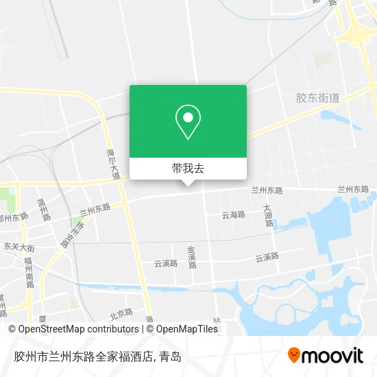 胶州市兰州东路全家福酒店地图