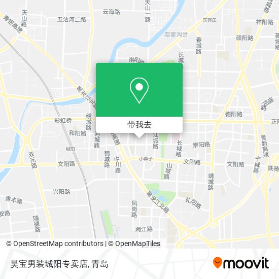 昊宝男装城阳专卖店地图