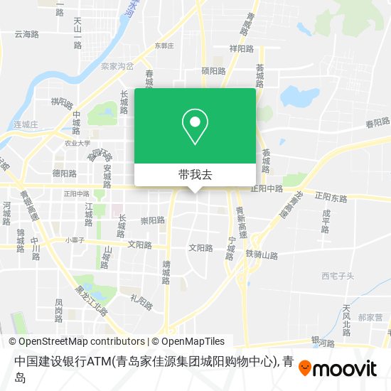 中国建设银行ATM(青岛家佳源集团城阳购物中心)地图