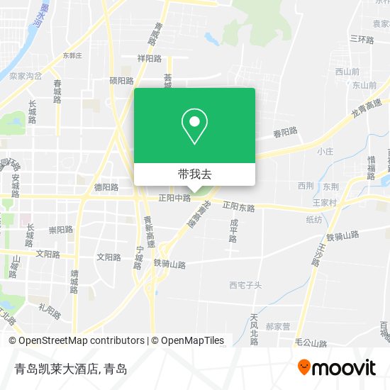 青岛凯莱大酒店地图