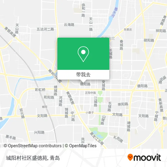 城阳村社区盛德苑地图