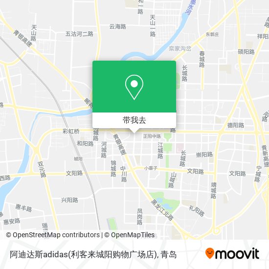 阿迪达斯adidas(利客来城阳购物广场店)地图